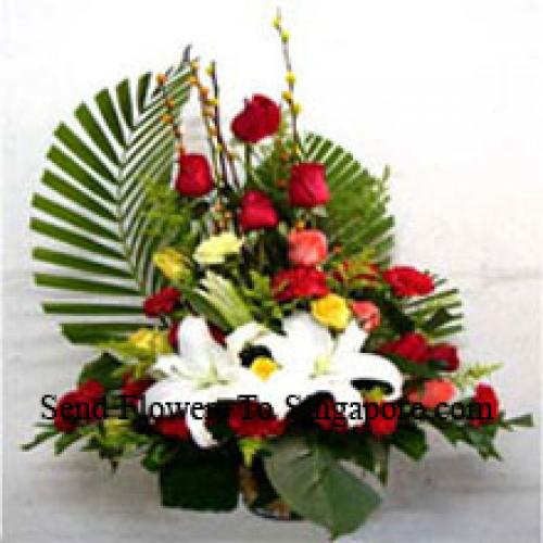 Schattige Assortiment Bloemenmand