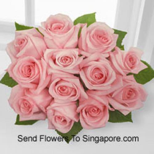 12 Beautiful Pink Roses